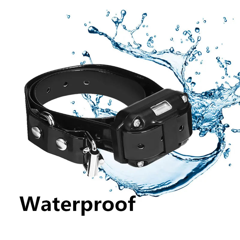 PuPoPan New Electric Dog Training Collar Remote Control Waterproof Pet BehaviorFor 5-120lbs Puppy With Shock Vibration 3300Ft