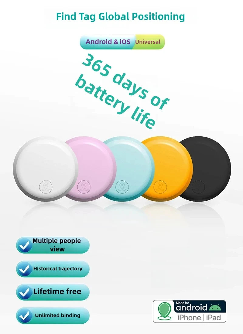 Xiaomi Mini Tracker Bluetooth 5.0 Lasting Key Wallet Luggage Pet Smart Loss Prevention For Android iOS Air Tag Lost Alert Device