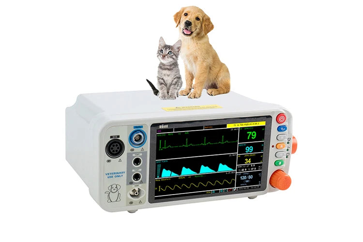 Portable Vital Signs Patient Monitor Animal Vet Multi Parameter Medical With Vet Capnograph Veterinary