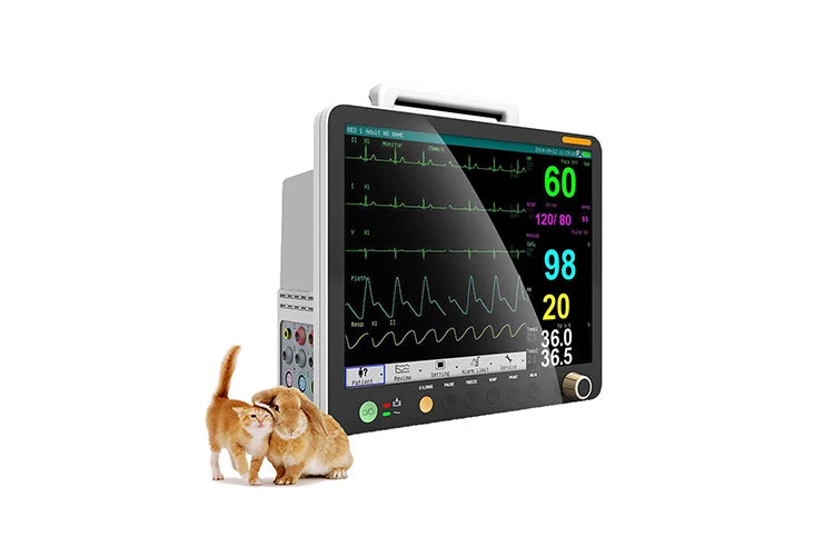 Portable Vital Signs Patient Monitor Animal Vet Multi Parameter Medical With Vet Capnograph Veterinary