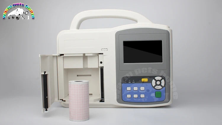 Veterinary ECG Machine Monitor 3-Channel Electrocardiograph For Dog Cat Animals Vet Equipment