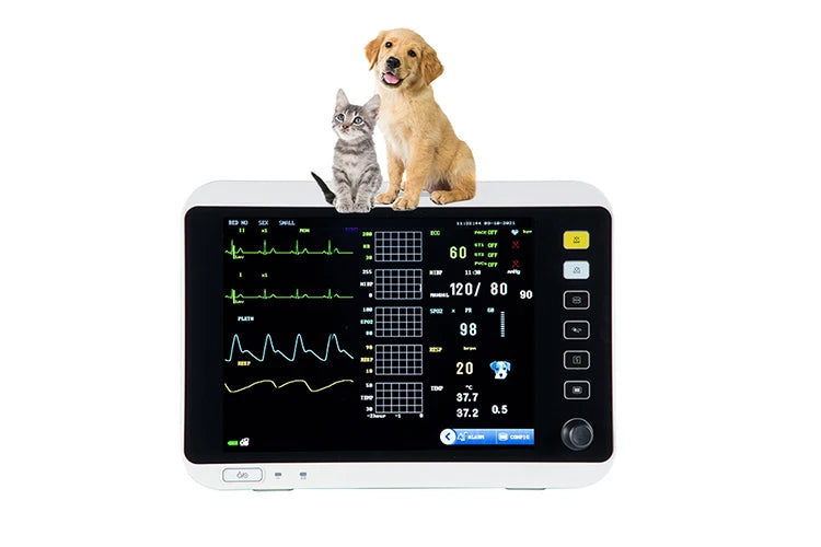 Portable Vital Signs Patient Monitor Animal Vet Multi Parameter Medical With Vet Capnograph Veterinary