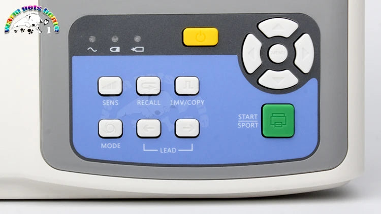 Veterinary ECG Machine Monitor 3-Channel Electrocardiograph For Dog Cat Animals Vet Equipment
