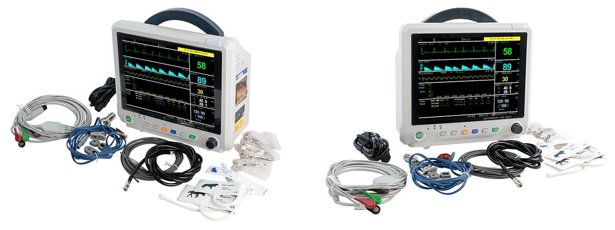 Portable Vital Signs Patient Monitor Animal Vet Multi Parameter Medical With Vet Capnograph Veterinary