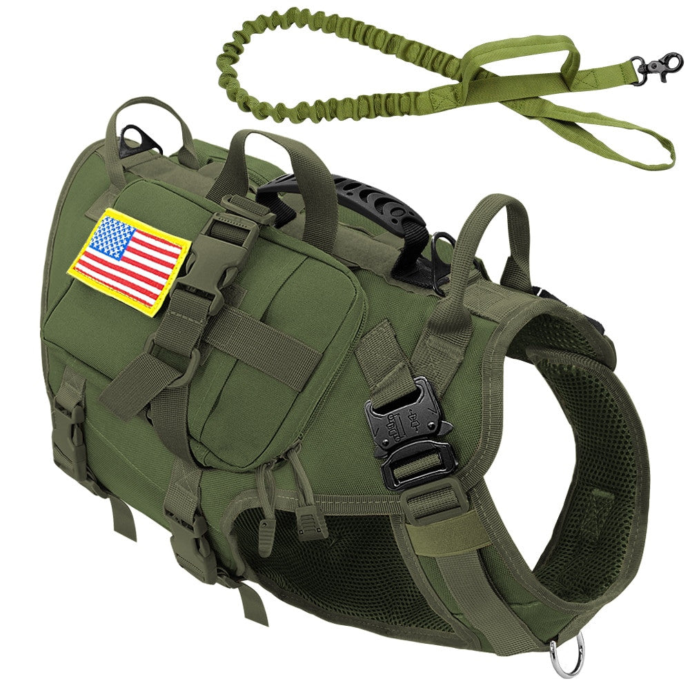 Tactical Dog Harness Military No Pull Pet Harness Vest-26