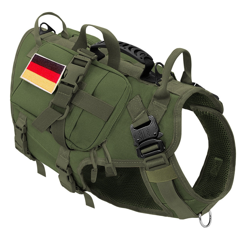 Tactical Dog Harness Military No Pull Pet Harness Vest-10