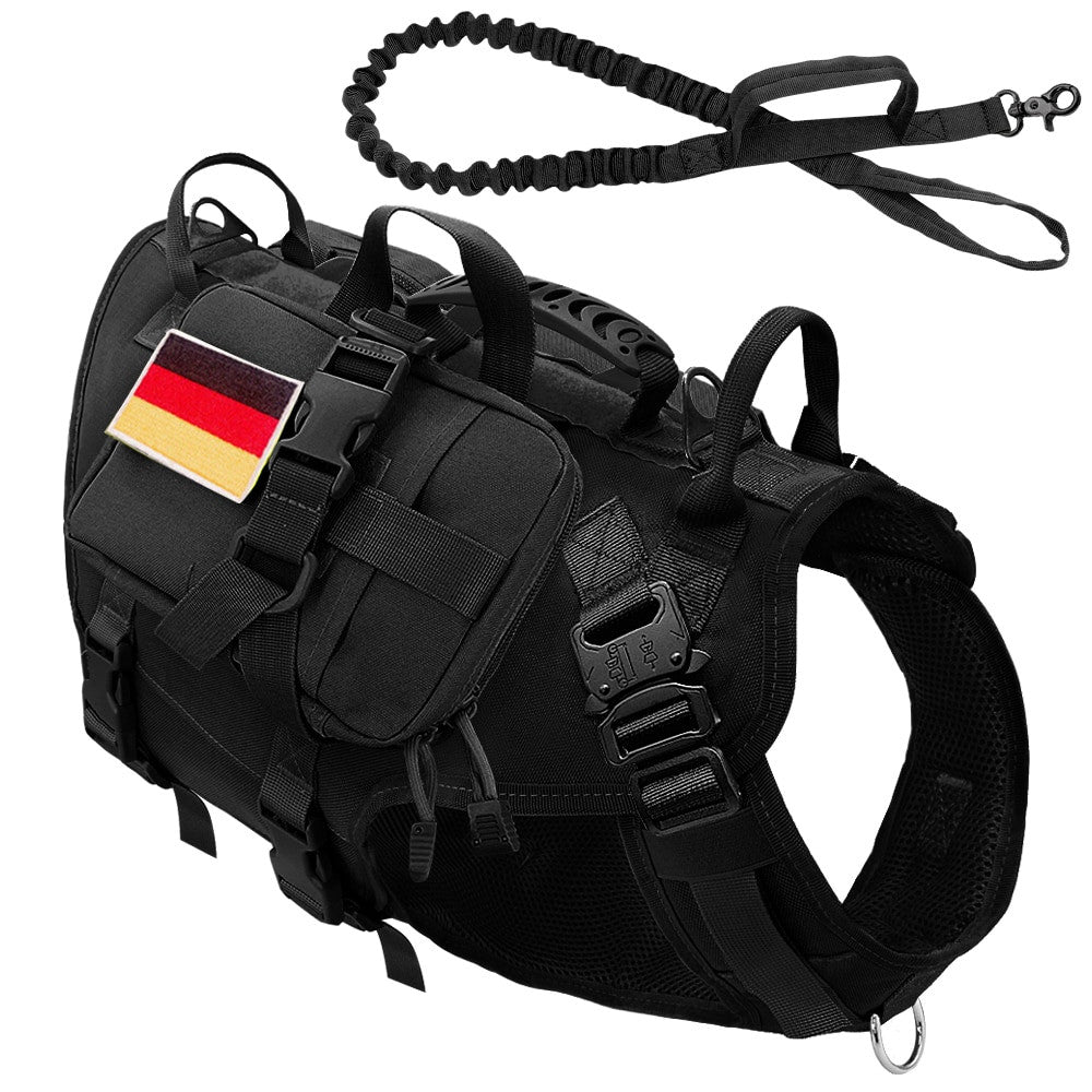 Tactical Dog Harness Military No Pull Pet Harness Vest-15