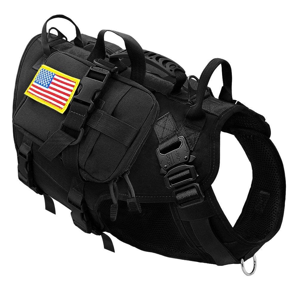 Tactical Dog Harness Military No Pull Pet Harness Vest-6