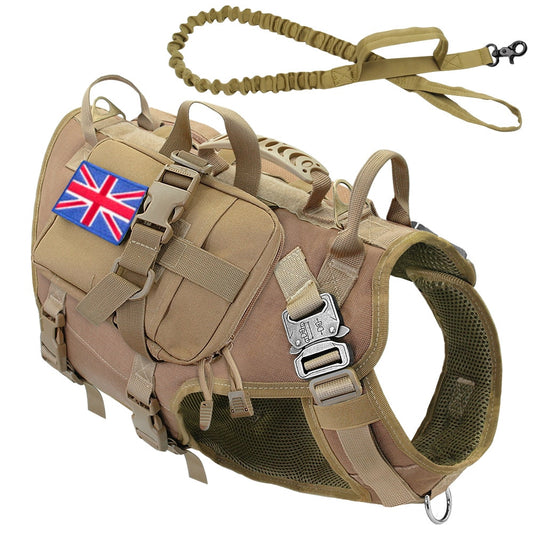 Tactical Dog Harness Military No Pull Pet Harness Vest-20