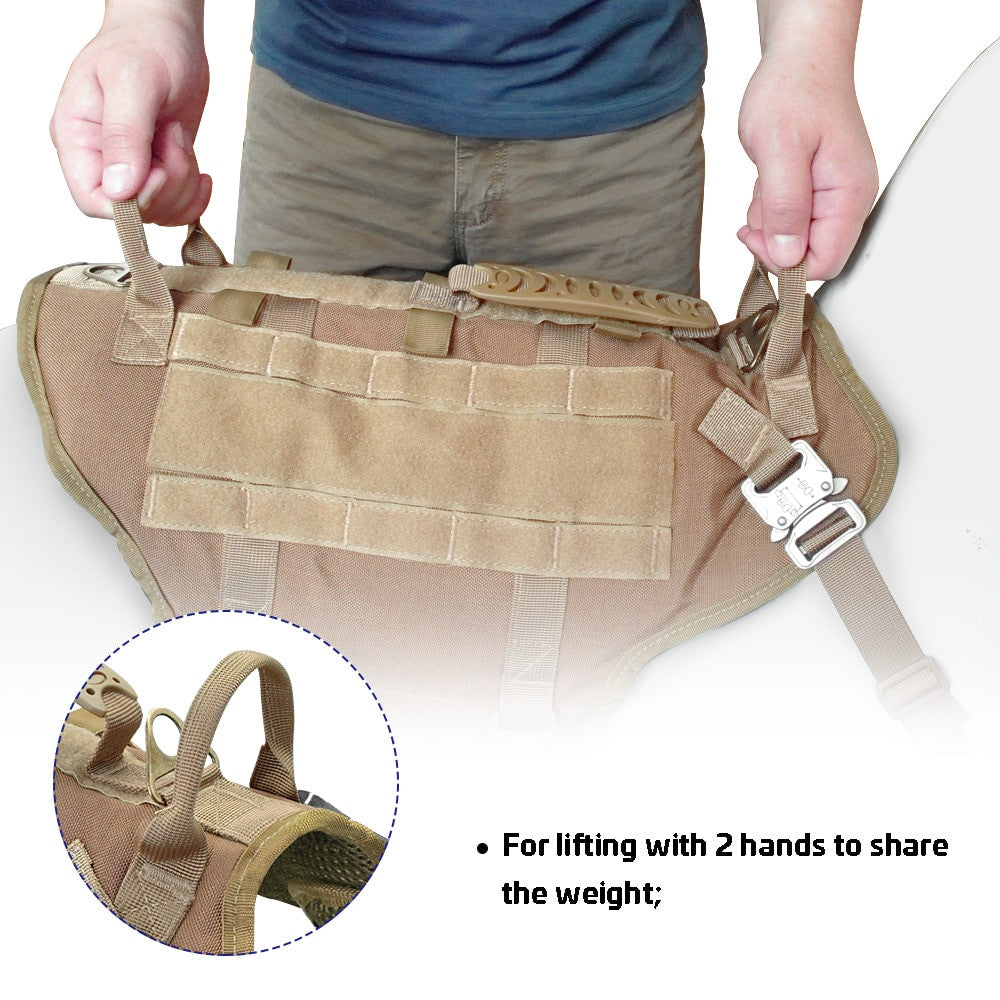 Tactical Dog Harness Military No Pull Pet Harness Vest-1