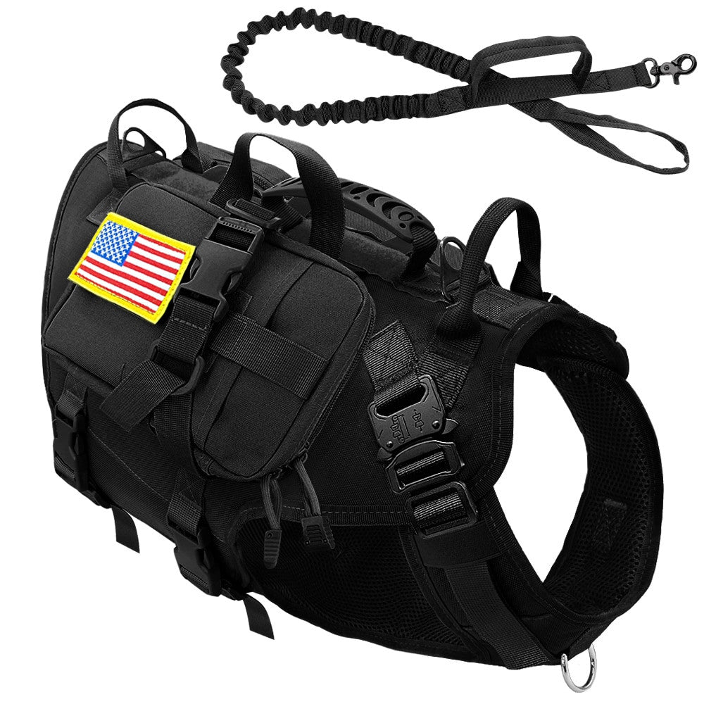Tactical Dog Harness Military No Pull Pet Harness Vest-25