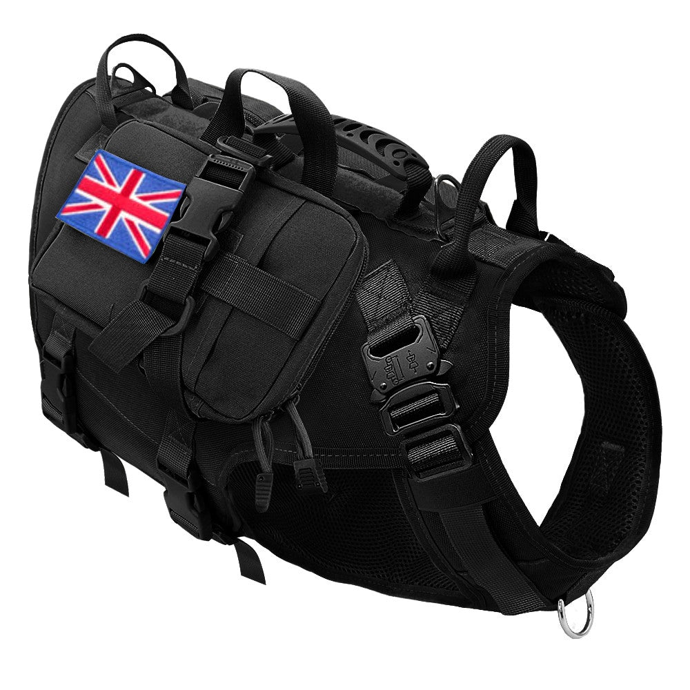Tactical Dog Harness Military No Pull Pet Harness Vest-12