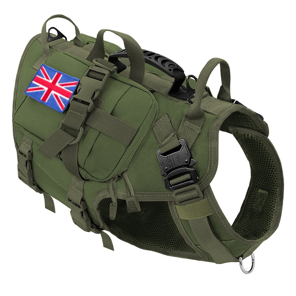 Tactical Dog Harness Military No Pull Pet Harness Vest-13