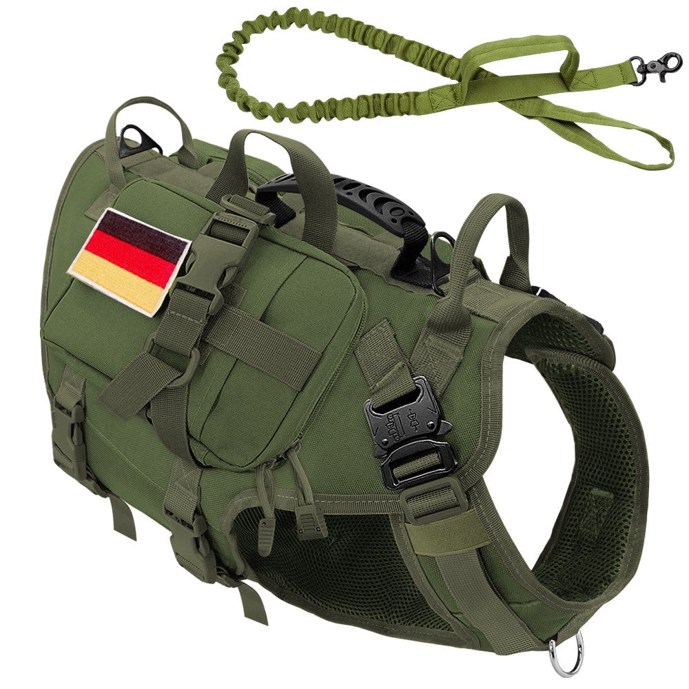 Tactical Dog Harness Military No Pull Pet Harness Vest-16